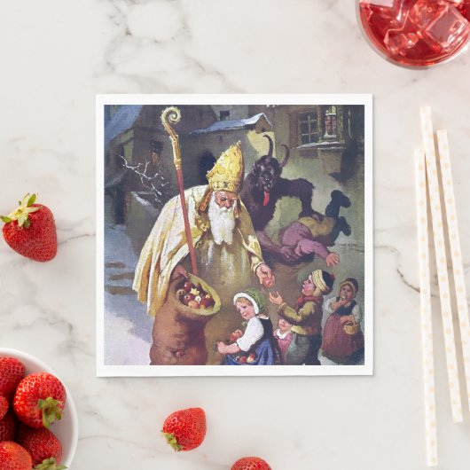 Krampus Christmas Serviette (Beispiel)