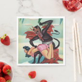 Krampus Christmas Serviette (Beispiel)