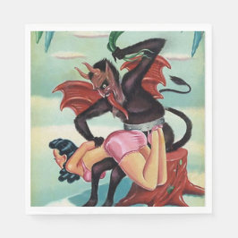 Krampus Christmas Serviette