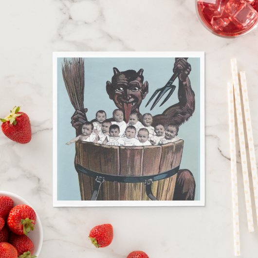 Krampus Christmas Serviette (Beispiel)