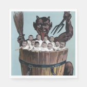 Krampus Christmas Serviette (Vorderseite)