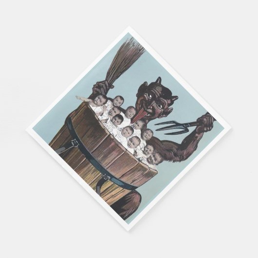 Krampus Christmas Serviette (Ecke)