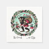 Krampus Christmas Serviette (Vorderseite)