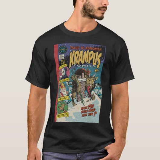 Krampus Comic Book Tee Shirt (Vorderseite)
