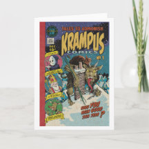 Krampus Comic Card