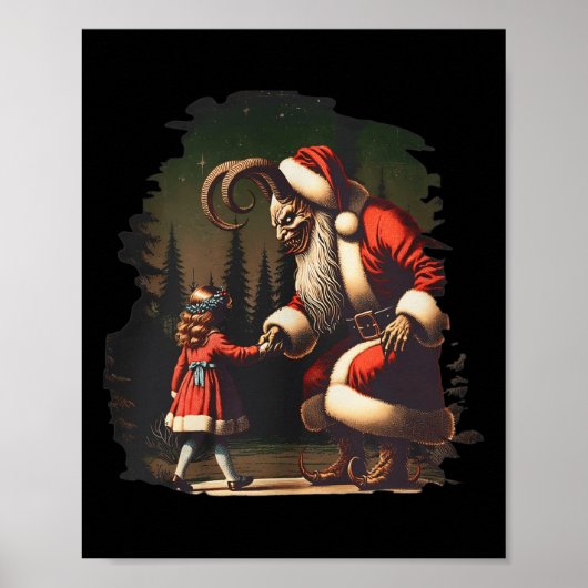 Krampus Dark Christmas Merry Krampus Holiday Horro Poster (Vorne)