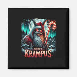 Krampus Dark Merry Krampus Mythische Weihnachten W Magnet