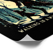 Krampus Dunkler Winterurlaub Wandern im Winter Wo Poster (Ecke)