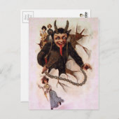 Krampus durchbrechen postkarte (Vorne/Hinten)