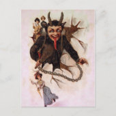 Krampus durchbrechen postkarte (Vorderseite)
