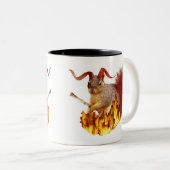 Krampus Eichhörnchen-Tasse Zweifarbige Tasse (VorderseiteRechts)