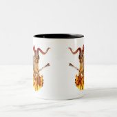 Krampus Eichhörnchen-Tasse Zweifarbige Tasse (Mittel)