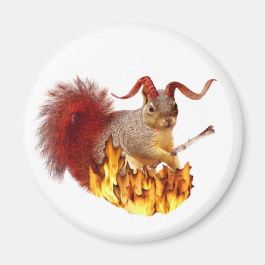 Krampus Eichhörnchenmagnet Magnet (Vorne)