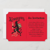 Krampus Einladung (Vorderseite)