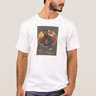 Krampus entführt Junge und Mädchen T-Shirt