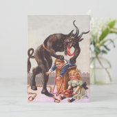 Krampus entführt Kinder (Stehend Vorderseite)
