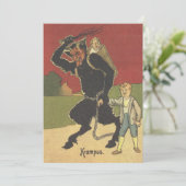Krampus entführt Kinder (Stehend Vorderseite)
