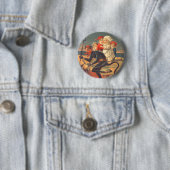 Krampus entführt Kinder Button (Beispiel)