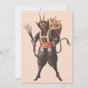 Krampus entführt Kinder mit der Rute