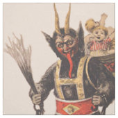 Krampus entführt Kinder mit der Rute Stoff (Muster)