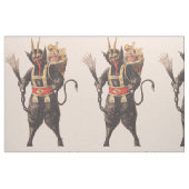 Krampus entführt Kinder mit der Rute Stoff (Fat Quarter (45,7 x 55,9 cm))