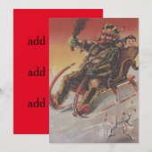 Krampus entführt Kinder Schlitten (Vorne/Hinten)