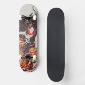Krampus entführt Kinder Skateboard (Vorderseite)