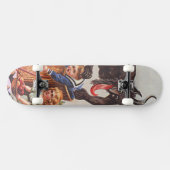 Krampus entführt Kinder Skateboard (Horizontal)