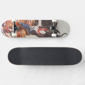Krampus entführt Kinder Skateboard (Horizontal)