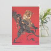 Krampus entführt Mädchen (Stehend Vorderseite)