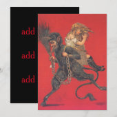 Krampus entführt Mädchen (Vorne/Hinten)