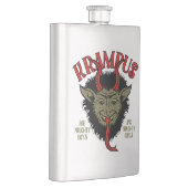 Krampus Face Naughty Flachmann (Rechts)