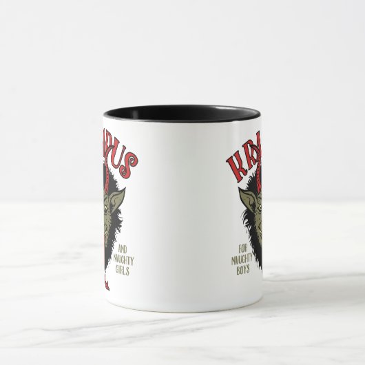 Krampus Face Naughty Tasse (Zentrum)