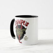 Krampus Face Naughty Tasse (Vorderseite Links)