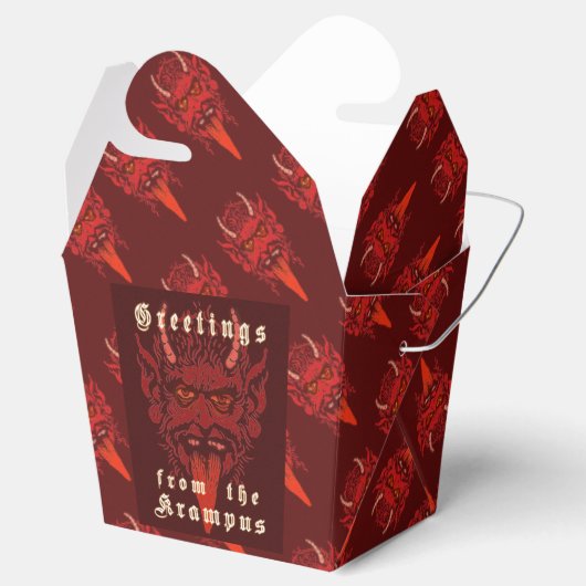 Krampus Favor Box Geschenkschachtel (Geöffnet)
