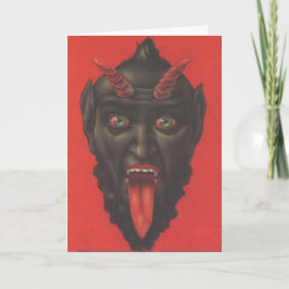 Krampus Feiertagskarte