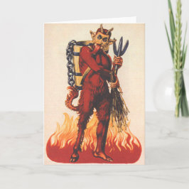 Krampus Feiertagskarte