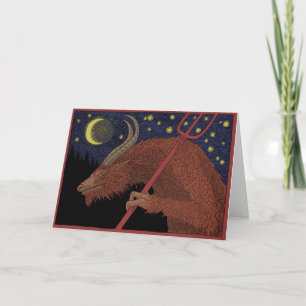 Krampus Feiertagskarte