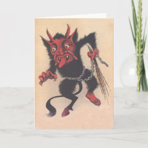Krampus Feiertagskarte