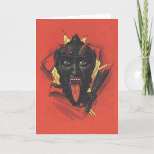 Krampus Feiertagskarte (Vorderseite)