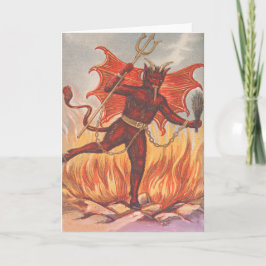 Krampus Feiertagskarte