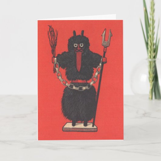 Krampus Feiertagskarte (Vorderseite)