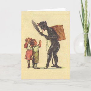 Krampus Feiertagskarte