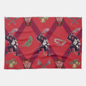 Krampus Festuvis Geschirrtuch (Horizontal)