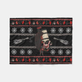 Krampus fing ein wertloses Kind Fleecedecke (Vorderseite (Horizontal))
