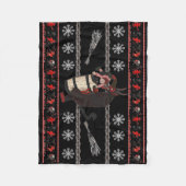 Krampus fing ein wertloses Kind Fleecedecke (Vorderseite)
