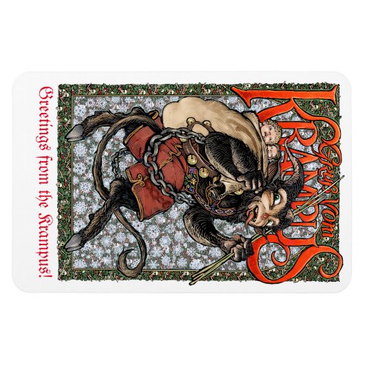"Krampus" Flexible Magnet (Horizontal)