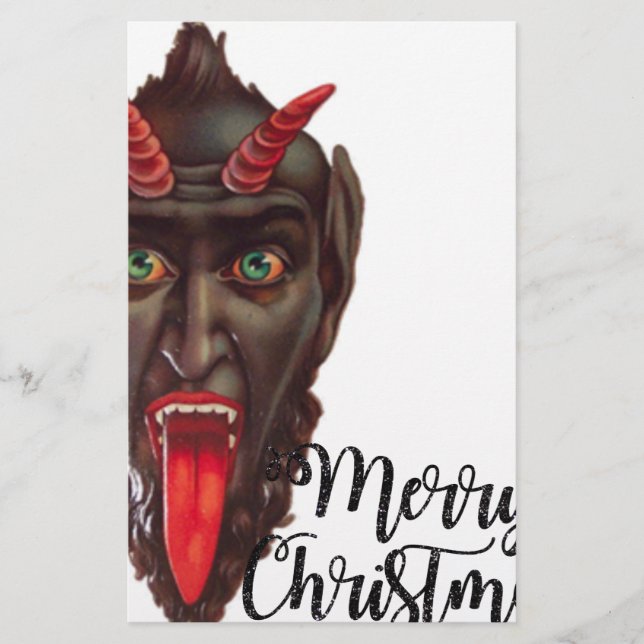Krampus frohe Weihnachten (Vorderseite)