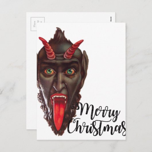 Krampus fröhliche Weihnachten (Vorne/Hinten)