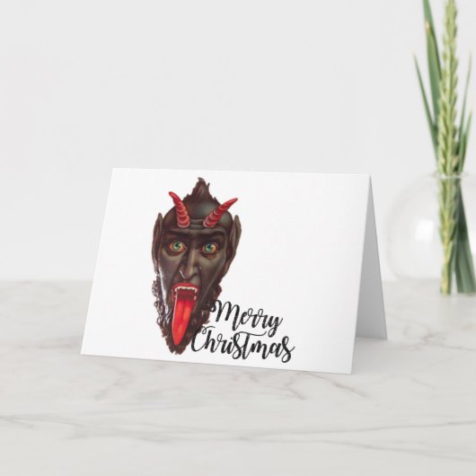 Krampus fröhliche Weihnachten (Vorderseite)
